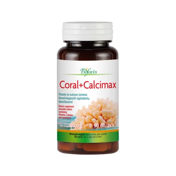 Coral+Calcimax 90 comprimate masticabile – calciu din coral cu D3 și K1