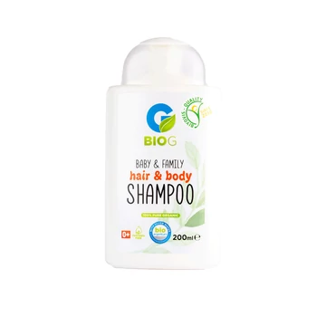 Șampon și gel de duș BioG cu argint coloidal BIOG-03 – 200 ml, 2-în-1 pentru piele și păr