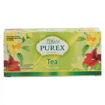 Ceai Purex 1 – 30 plicuri/cutie, amestec de ceai verde și plante