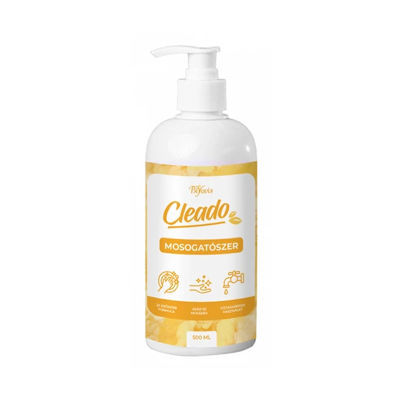 Detergent pentru spălat vase Cleado –  cu pompiță, concentrat biodegradabil