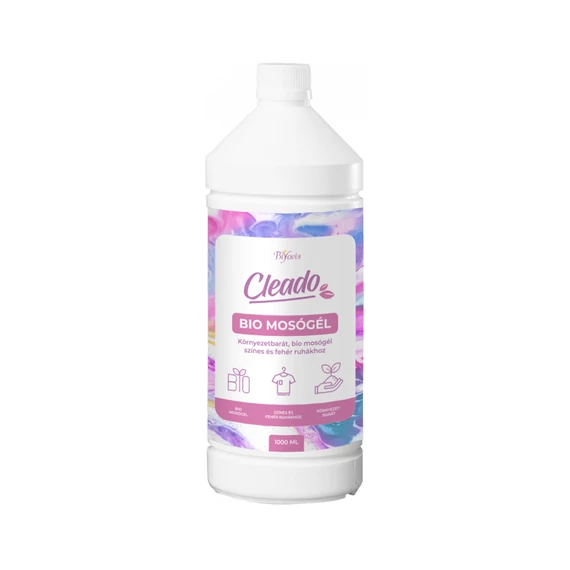 Gel de spălat rufe Cleado – detergent biodegradabil pe bază de Citrex, fără parfum și coloranți